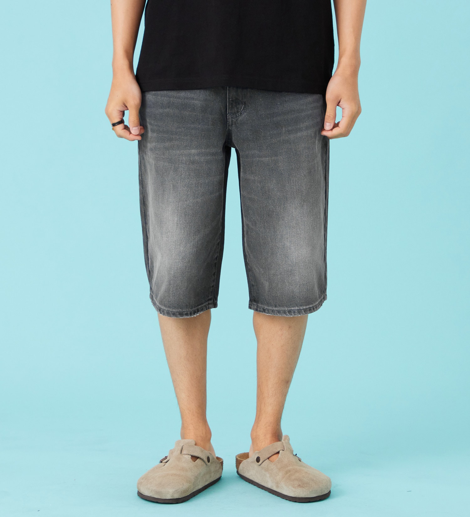 EDWIN(エドウイン)の【試着対象】レギュラー デニムショートパンツ【アウトレット店舗・WEB限定商品】|パンツ/デニム / ジーンズパンツ/メンズ|ブラックデニム