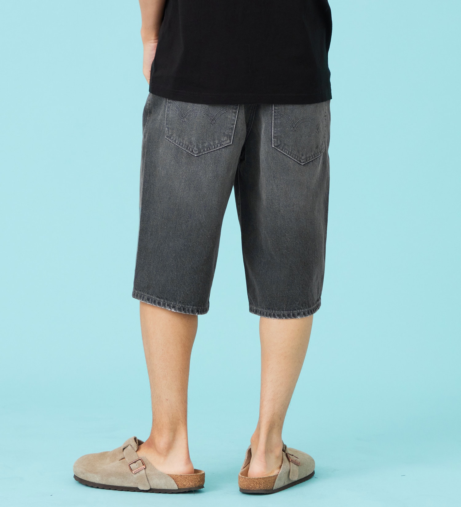 EDWIN(エドウイン)の【試着対象】レギュラー デニムショートパンツ【アウトレット店舗・WEB限定商品】|パンツ/デニム / ジーンズパンツ/メンズ|ブラックデニム
