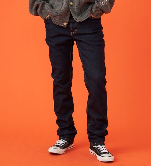 EDWIN(エドウイン)の【WINTER SALE】【暖】タイトストレートデニムパンツ【アウトレット店舗・WEB限定】|パンツ/デニム/メンズ|濃色ブルー