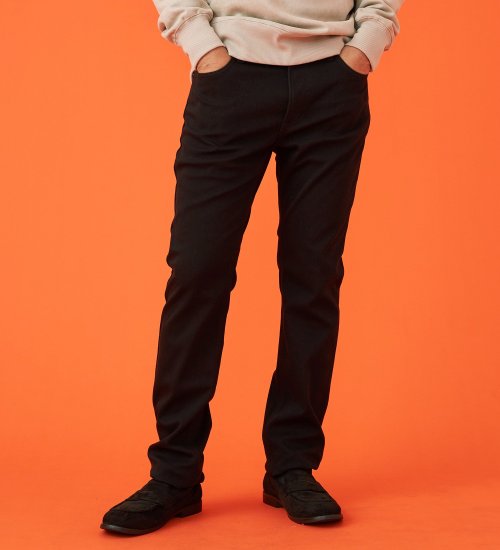 EDWIN(エドウイン)の【WINTER SALE】【暖】タイトストレートデニムパンツ【アウトレット店舗・WEB限定】|パンツ/デニム/メンズ|ブラック