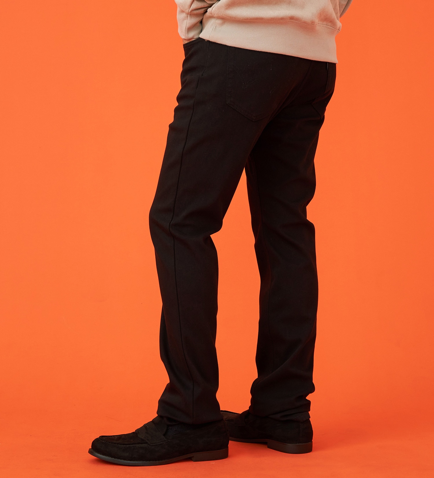 EDWIN(エドウイン)の【WINTER SALE】【暖】タイトストレートデニムパンツ【アウトレット店舗・WEB限定】|パンツ/デニム / ジーンズパンツ/メンズ|ブラック