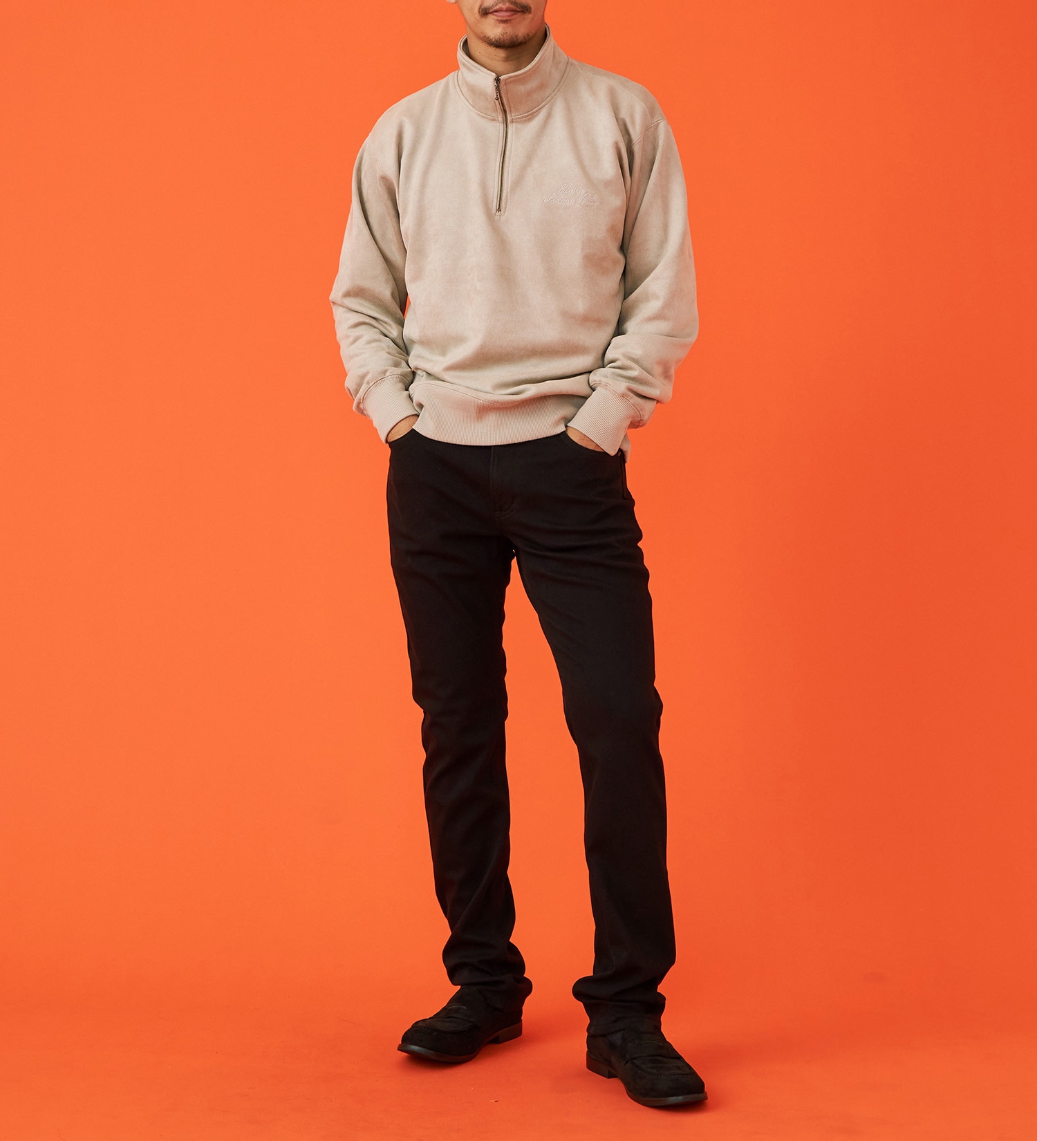 EDWIN(エドウイン)の【WINTER SALE】【暖】タイトストレートデニムパンツ【アウトレット店舗・WEB限定】|パンツ/デニム / ジーンズパンツ/メンズ|ブラック