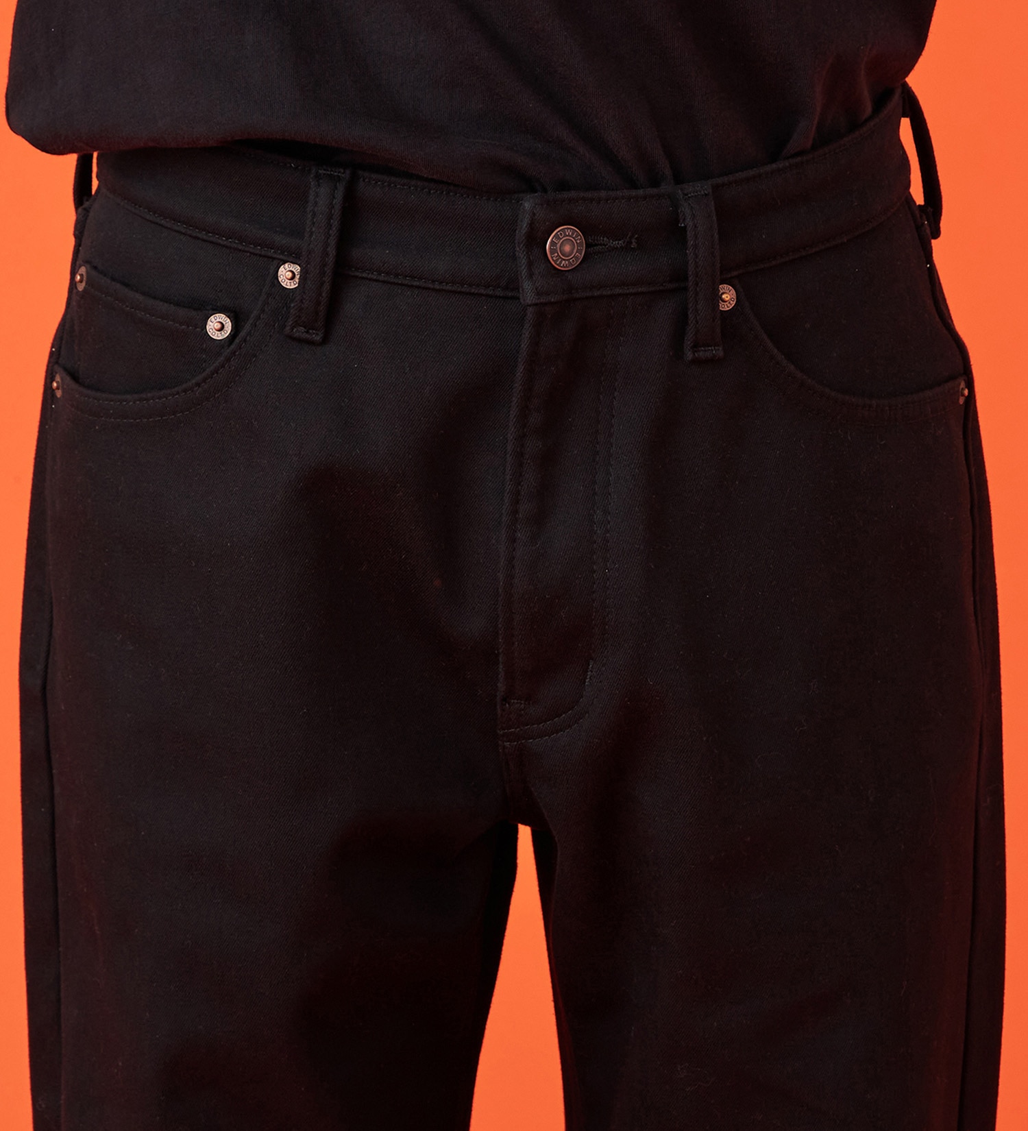 EDWIN(エドウイン)の【暖】ワイドデニムパンツ 防風【アウトレット店舗・WEB限定】|パンツ/デニム / ジーンズパンツ/メンズ|ブラック