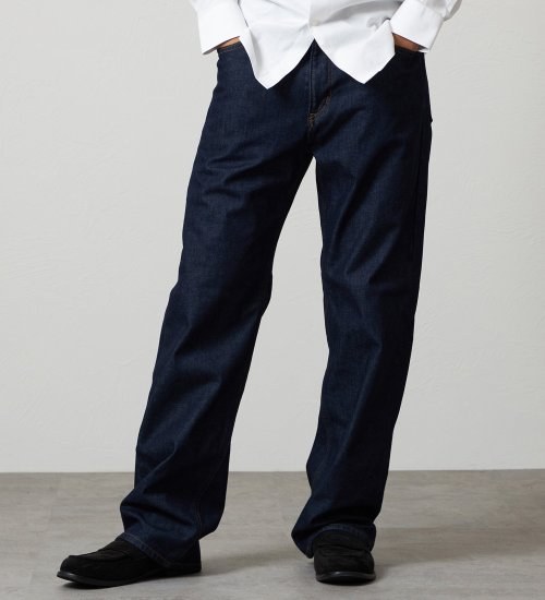 EDWIN(エドウイン)の【暖】ワイドデニムパンツ 防風【アウトレット店舗・WEB限定】|パンツ/デニム / ジーンズパンツ/メンズ|インディゴブルー