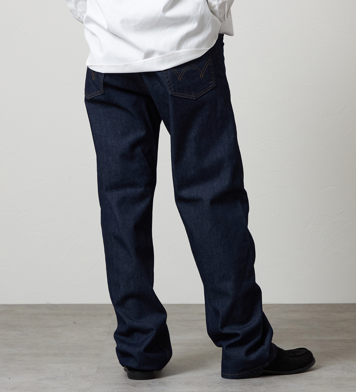 EDWIN(エドウイン)の【暖】ワイドデニムパンツ 防風【アウトレット店舗・WEB限定】|パンツ/デニム / ジーンズパンツ/メンズ|インディゴブルー