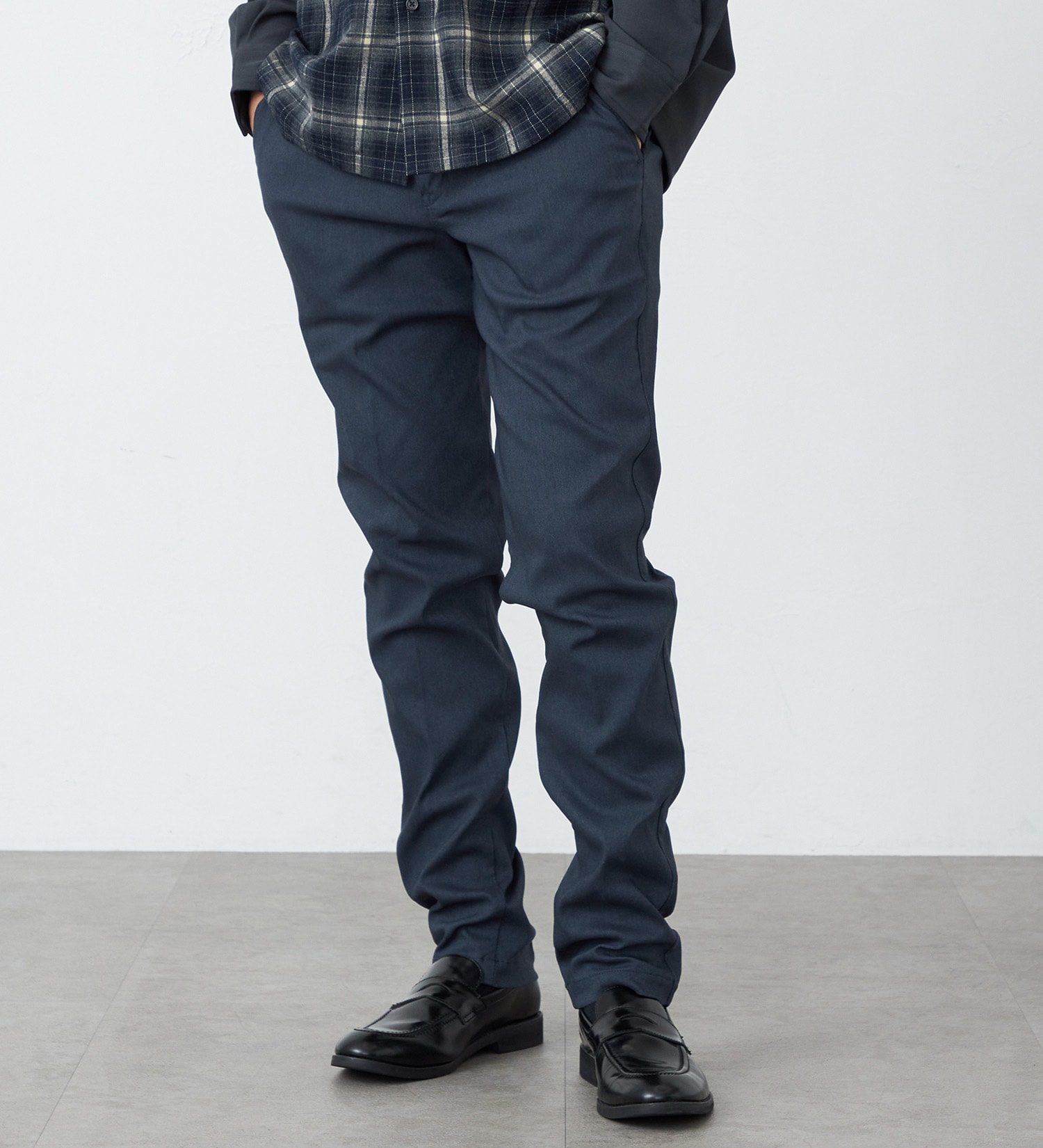 EDWIN(エドウイン)の【暖】スリムトラウザーパンツ【アウトレット店舗・WEB限定】|パンツ/パンツ/メンズ|ネイビー