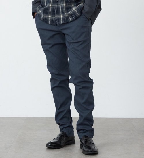 EDWIN(エドウイン)の【暖】スリムトラウザーパンツ【アウトレット店舗・WEB限定】|パンツ/パンツ/メンズ|ネイビー