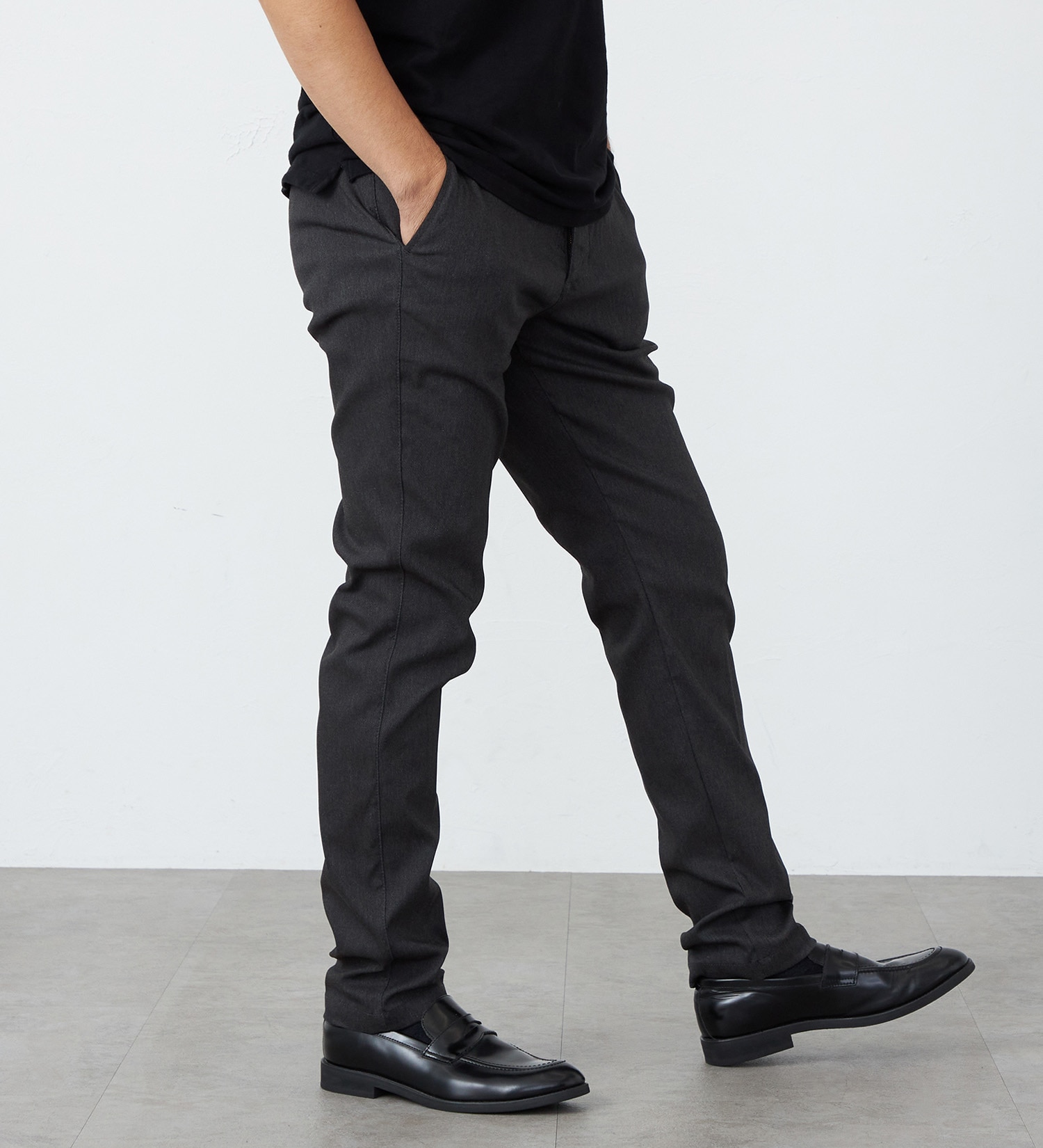 EDWIN(エドウイン)の【暖】スリムトラウザーパンツ【アウトレット店舗・WEB限定】|パンツ/パンツ/メンズ|チャコール