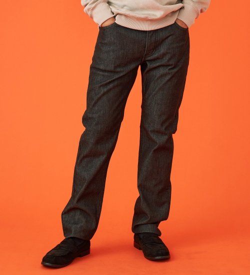 【WINTER SALE】【暖】ストレートデニムパンツ 防風【アウトレット店舗・WEB限定】