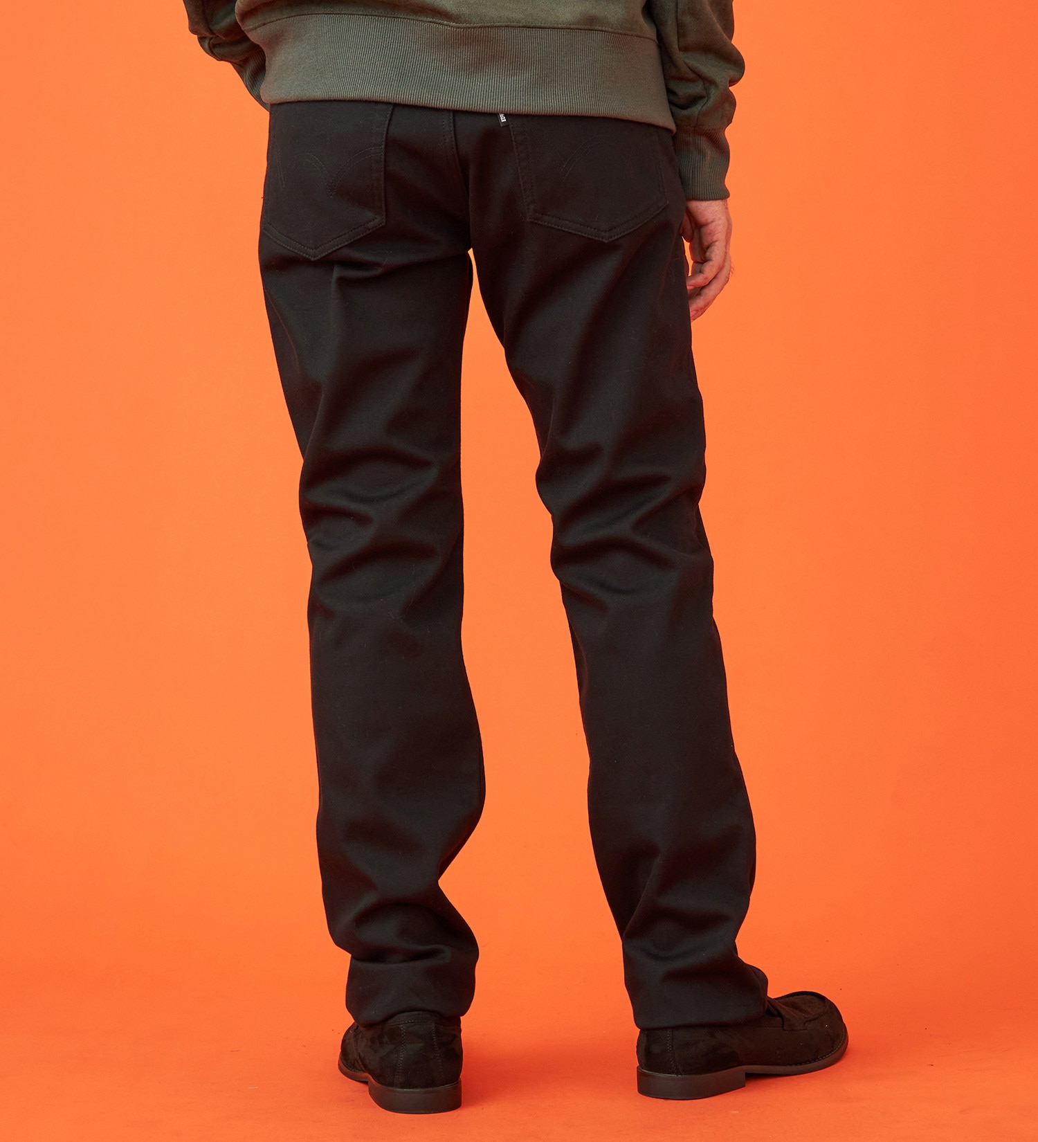 EDWIN(エドウイン)の【WINTER SALE】【暖】ストレートデニムパンツ 防風【アウトレット店舗・WEB限定】|パンツ/パンツ/メンズ|ブラック