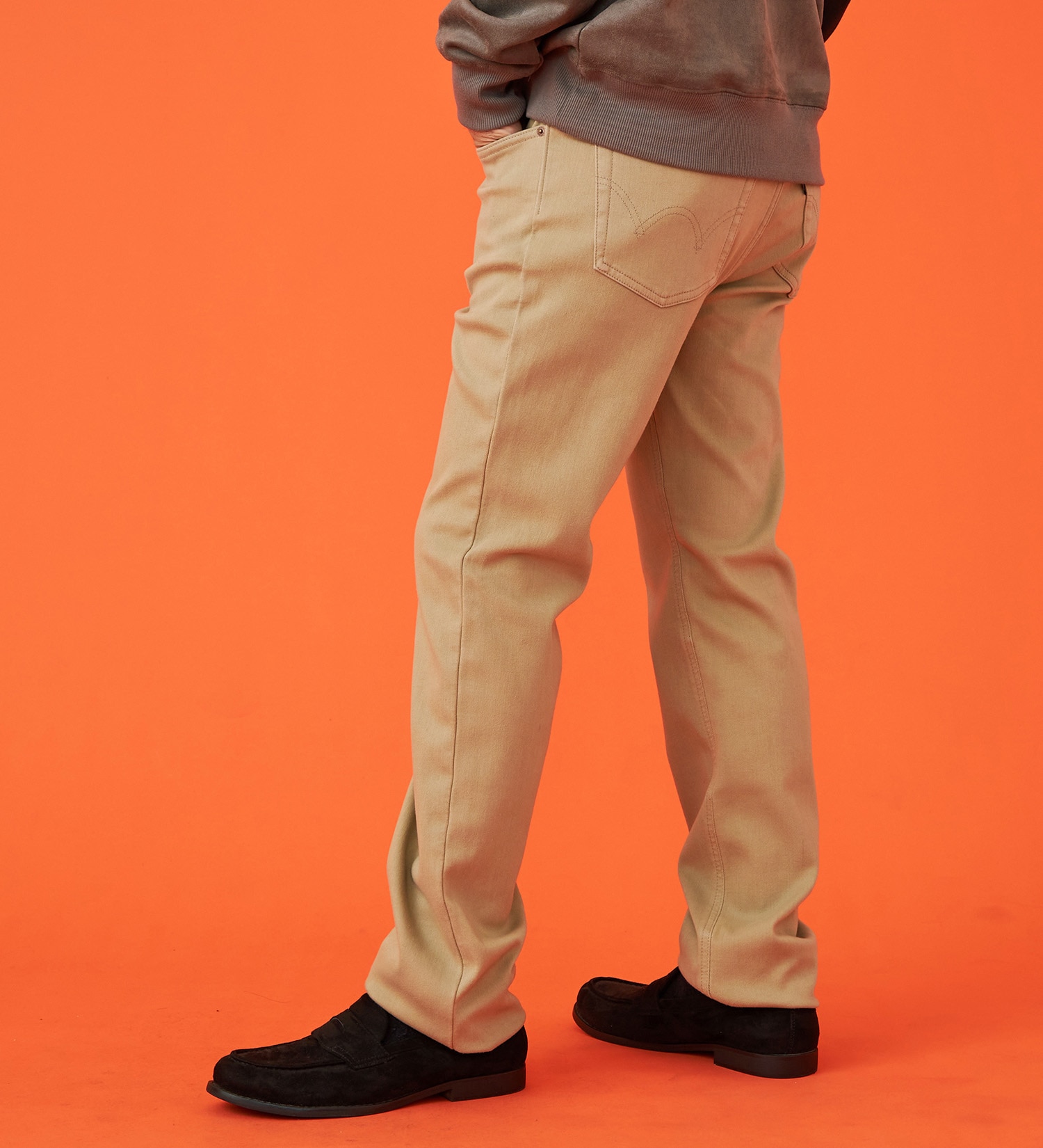 EDWIN(エドウイン)の【WINTER SALE】【暖】ストレートデニムパンツ【アウトレット店舗・WEB限定】|パンツ/デニム / ジーンズパンツ/メンズ|ベージュ