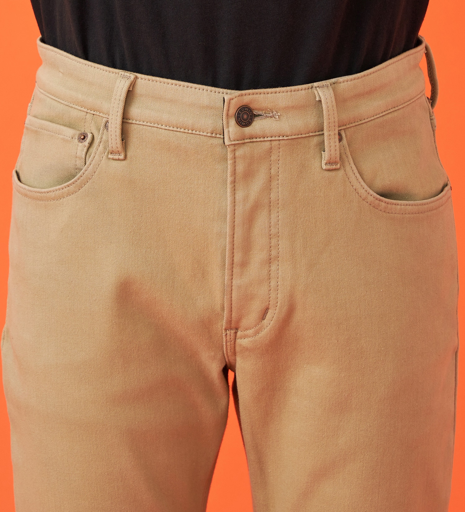 EDWIN(エドウイン)の【WINTER SALE】【暖】ストレートデニムパンツ【アウトレット店舗・WEB限定】|パンツ/デニム / ジーンズパンツ/メンズ|ベージュ