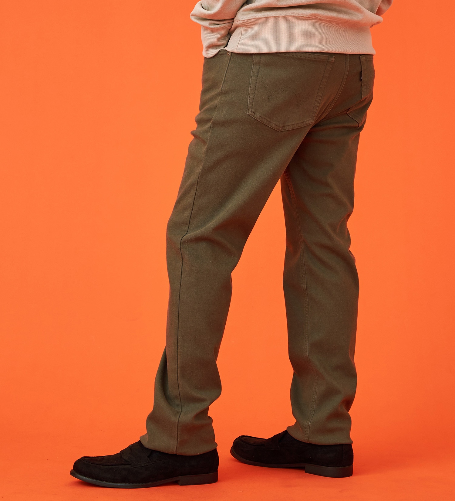 EDWIN(エドウイン)の【WINTER SALE】【暖】ストレートデニムパンツ【アウトレット店舗・WEB限定】|パンツ/デニム / ジーンズパンツ/メンズ|オリーブ