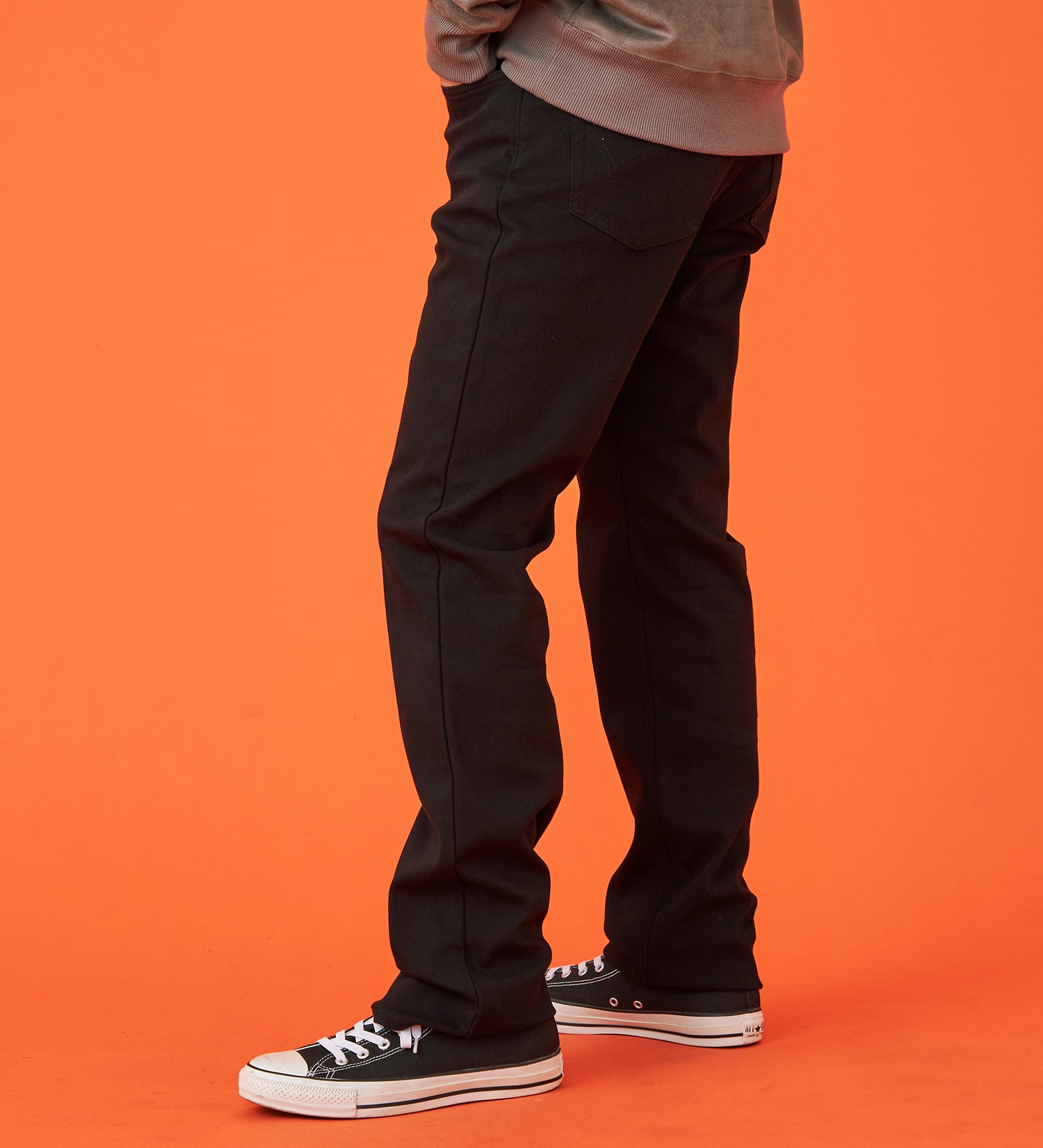 EDWIN(エドウイン)の【WINTER SALE】【暖】ストレートデニムパンツ【アウトレット店舗・WEB限定】|パンツ/デニム / ジーンズパンツ/メンズ|ブラック