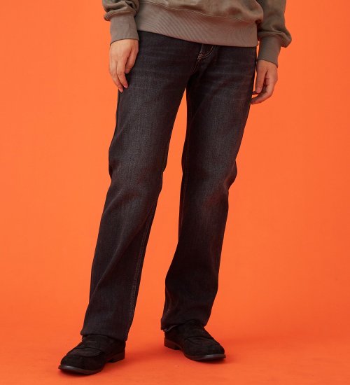 EDWIN(エドウイン)の【WINTER SALE】【暖】ストレートデニムパンツ【アウトレット店舗・WEB限定】|パンツ/デニム / ジーンズパンツ/メンズ|ブラックデニム