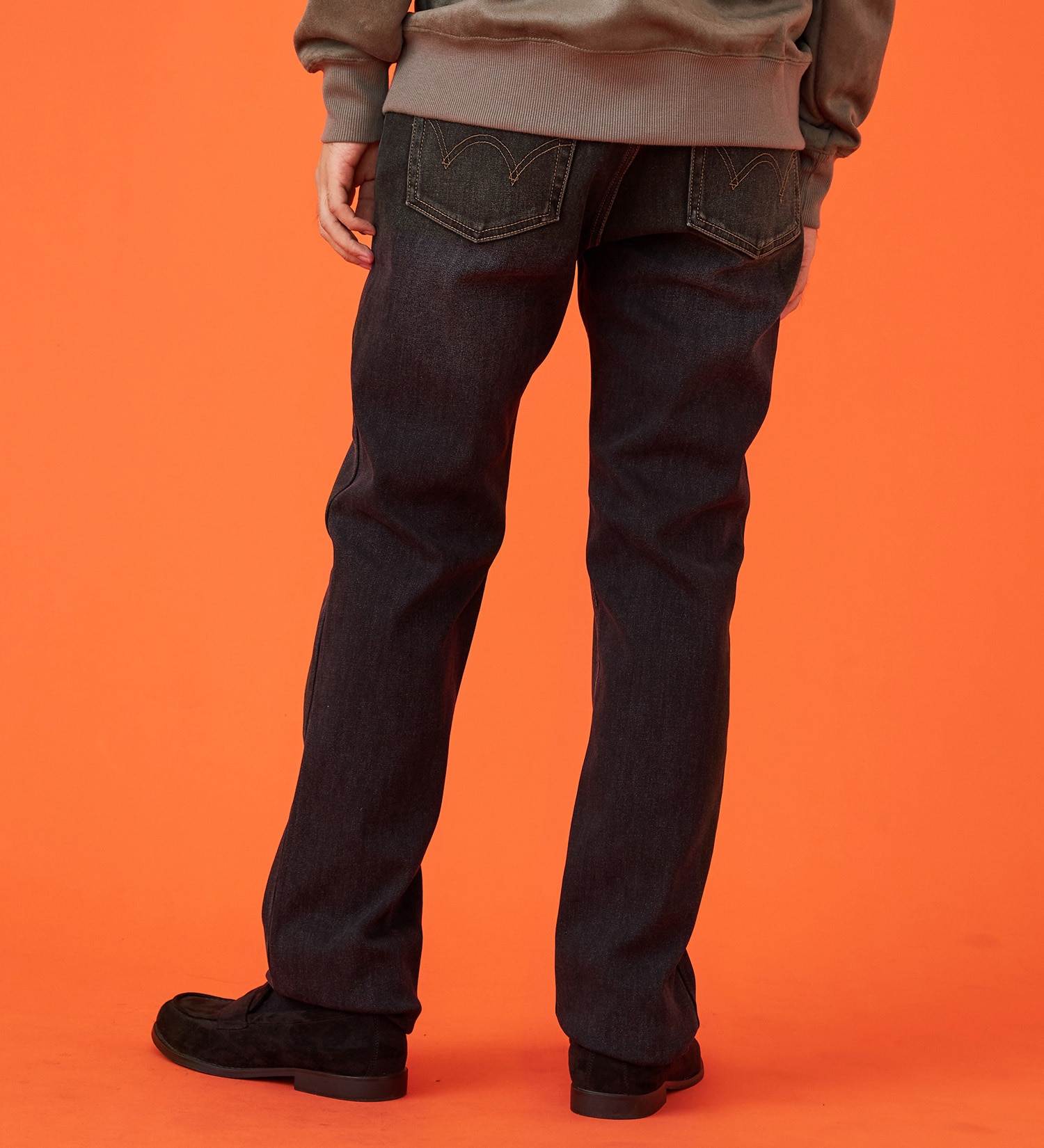 EDWIN(エドウイン)の【WINTER SALE】【暖】ストレートデニムパンツ【アウトレット店舗・WEB限定】|パンツ/デニム / ジーンズパンツ/メンズ|ブラックデニム