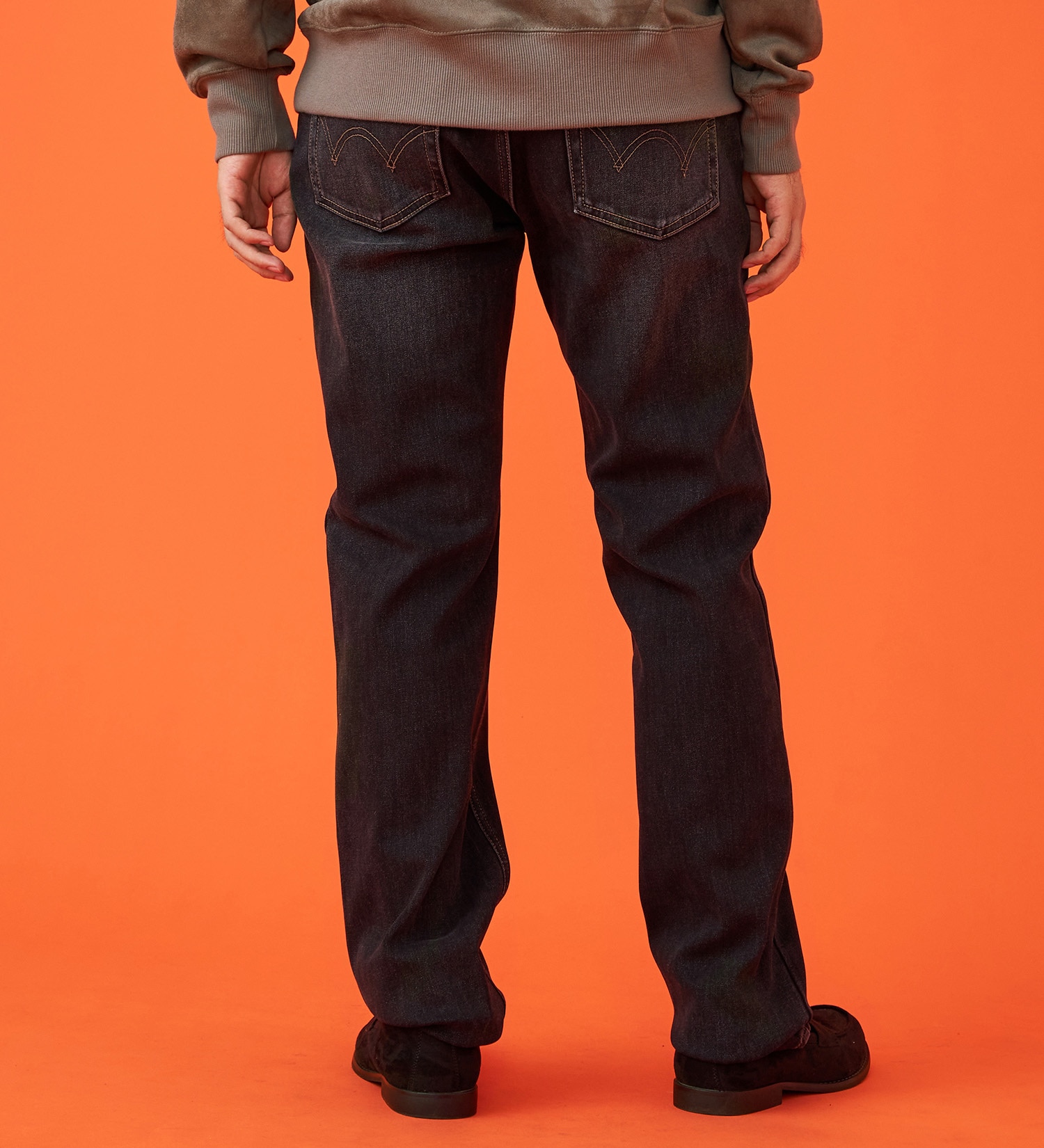 EDWIN(エドウイン)の【WINTER SALE】【暖】ストレートデニムパンツ【アウトレット店舗・WEB限定】|パンツ/デニム / ジーンズパンツ/メンズ|ブラックデニム