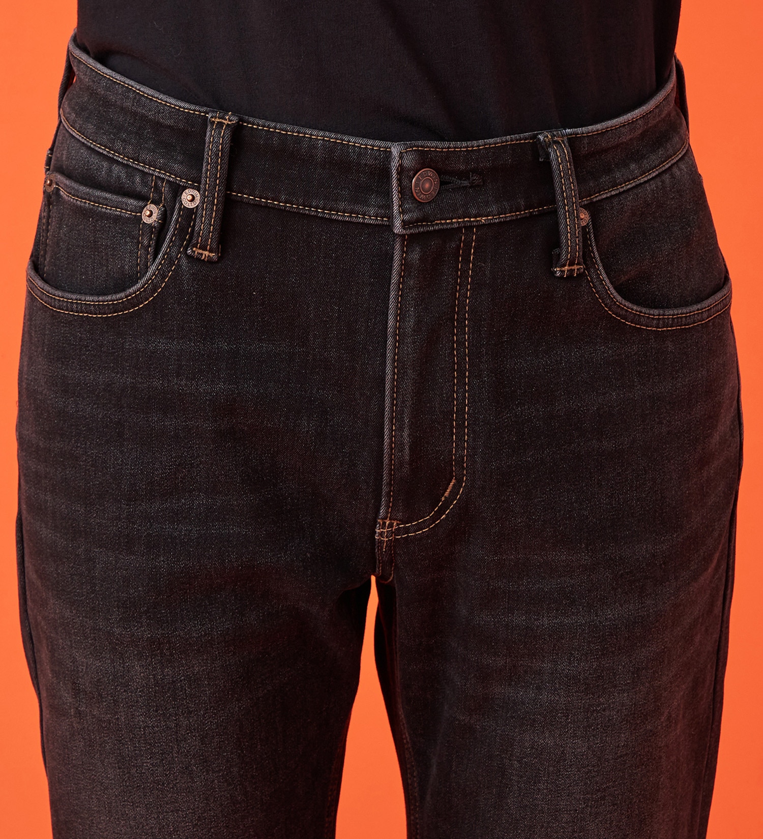 EDWIN(エドウイン)の【WINTER SALE】【暖】ストレートデニムパンツ【アウトレット店舗・WEB限定】|パンツ/デニム / ジーンズパンツ/メンズ|ブラックデニム