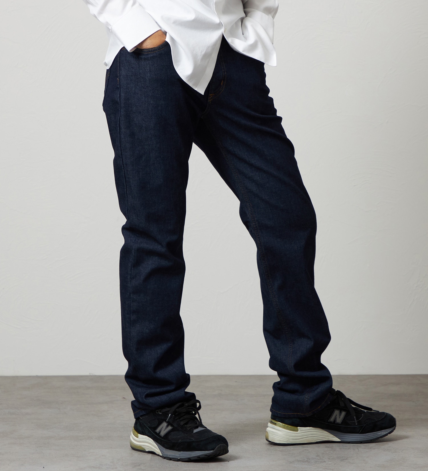 EDWIN(エドウイン)の【WINTER SALE】【暖】ストレートデニムパンツ 防風【アウトレット店舗・WEB限定】|パンツ/デニム / ジーンズパンツ/メンズ|インディゴブルー