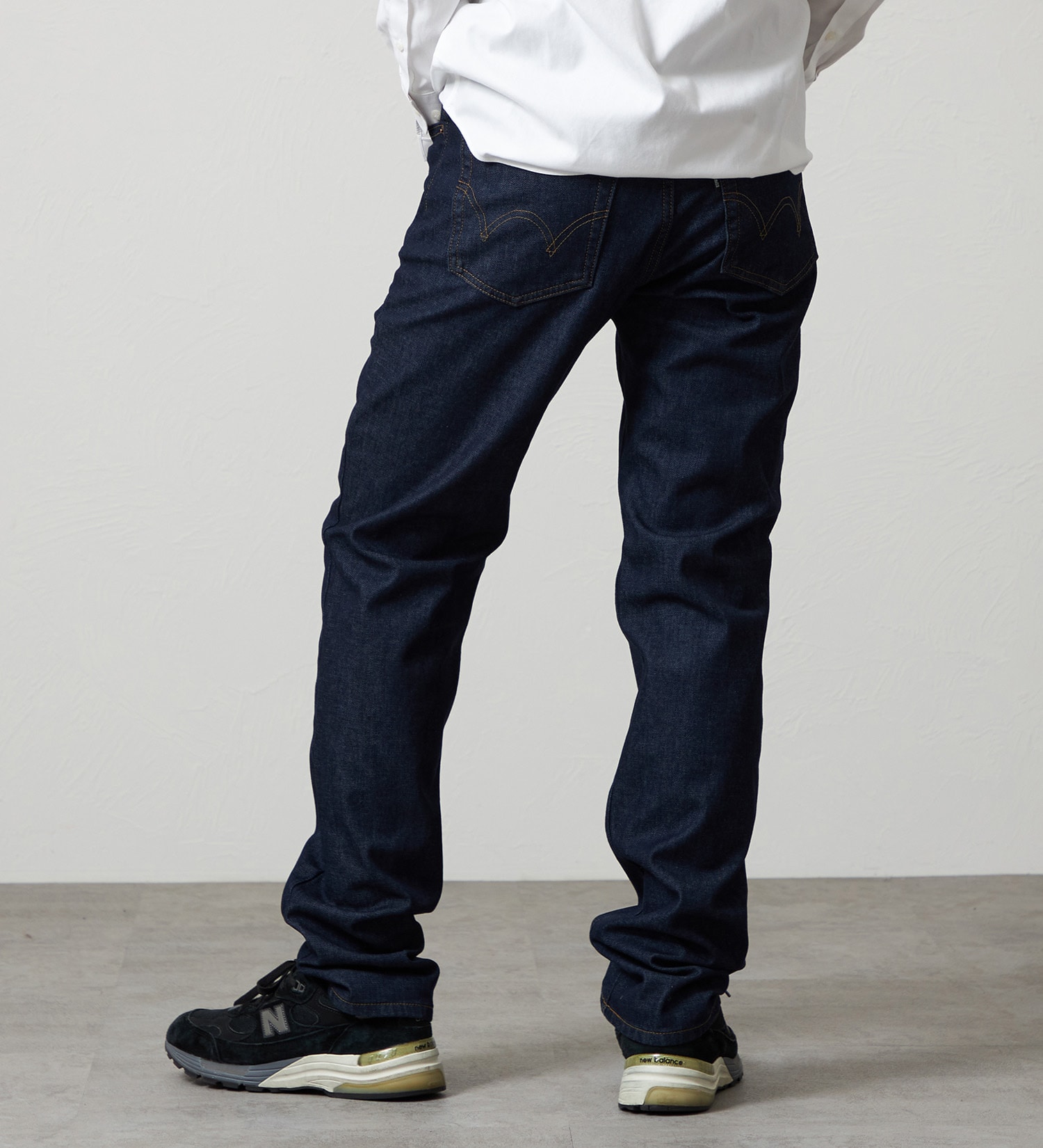 EDWIN(エドウイン)の【WINTER SALE】【暖】ストレートデニムパンツ 防風【アウトレット店舗・WEB限定】|パンツ/デニム / ジーンズパンツ/メンズ|インディゴブルー