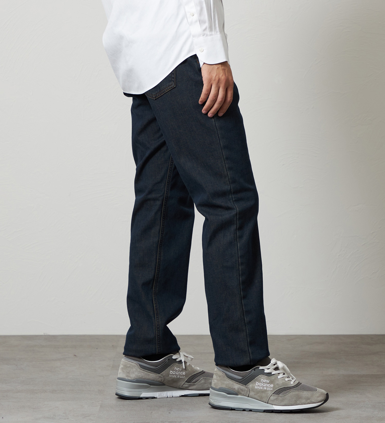 EDWIN(エドウイン)の【WINTER SALE】【暖】ストレートデニムパンツ 防風【アウトレット店舗・WEB限定】|パンツ/デニム / ジーンズパンツ/メンズ|濃色ブルー