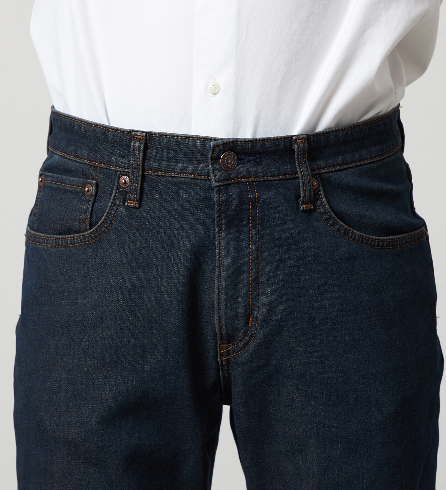 EDWIN(エドウイン)の【WINTER SALE】【暖】ストレートデニムパンツ 防風【アウトレット店舗・WEB限定】|パンツ/デニム / ジーンズパンツ/メンズ|濃色ブルー