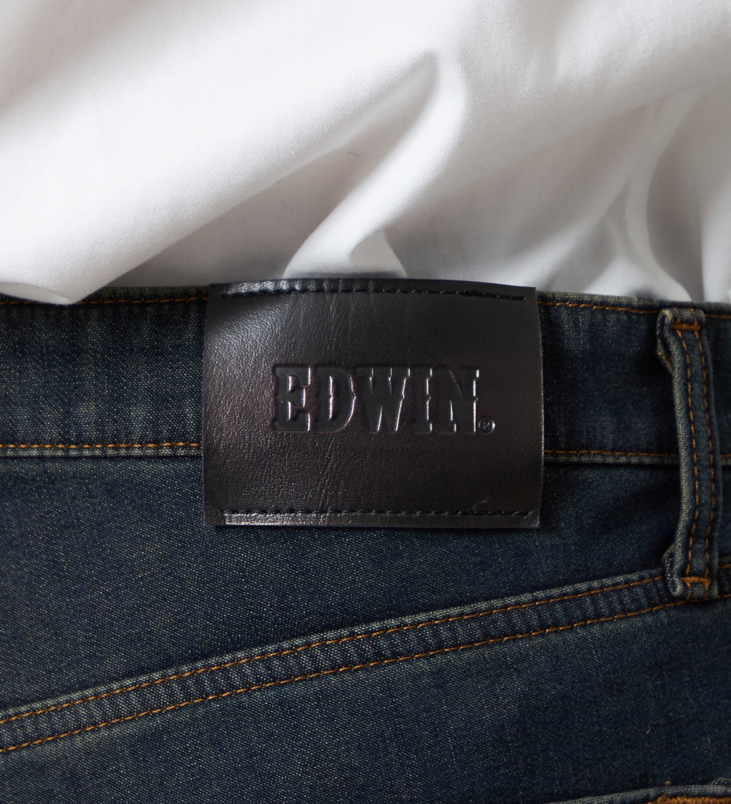 EDWIN(エドウイン)の【WINTER SALE】【暖】ストレートデニムパンツ 防風【アウトレット店舗・WEB限定】|パンツ/デニム / ジーンズパンツ/メンズ|濃色ブルー