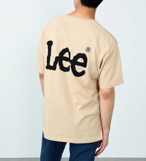 Lee(リー)の【試着対象】バックプリント半袖Tシャツ|トップス/Tシャツ/カットソー/メンズ|ベージュ