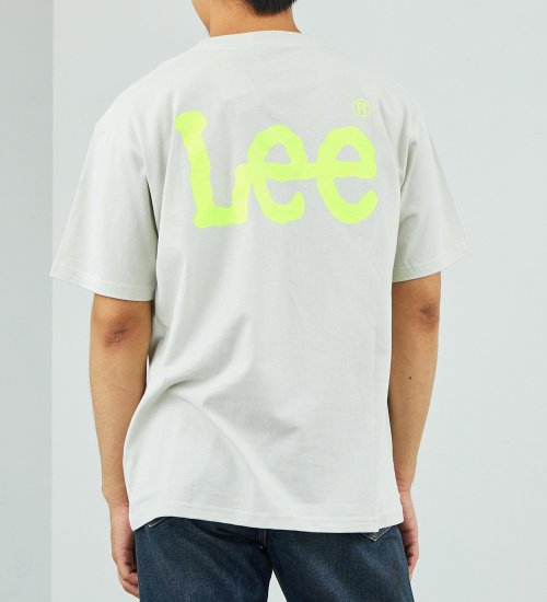 Lee(リー)の【SUMMER SALE】LeeネオンカラーロゴバックプリントTシャツ|トップス/Tシャツ/カットソー/メンズ|グレー