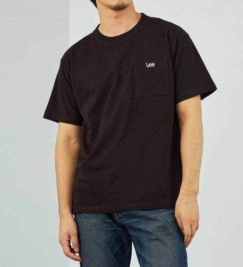 Lee(リー)の【SUMMER SALE】Leeロゴポケット刺繍Tシャツ|トップス/Tシャツ/カットソー/メンズ|ブラック
