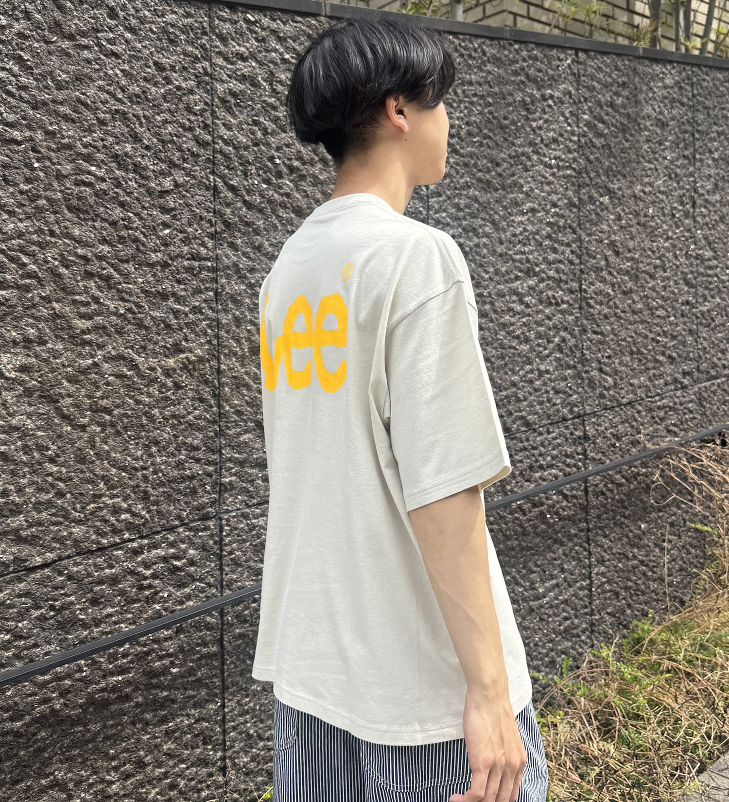 Lee(リー)の【SALE】バックプリントTシャツ|トップス/Tシャツ/カットソー/メンズ|グレー