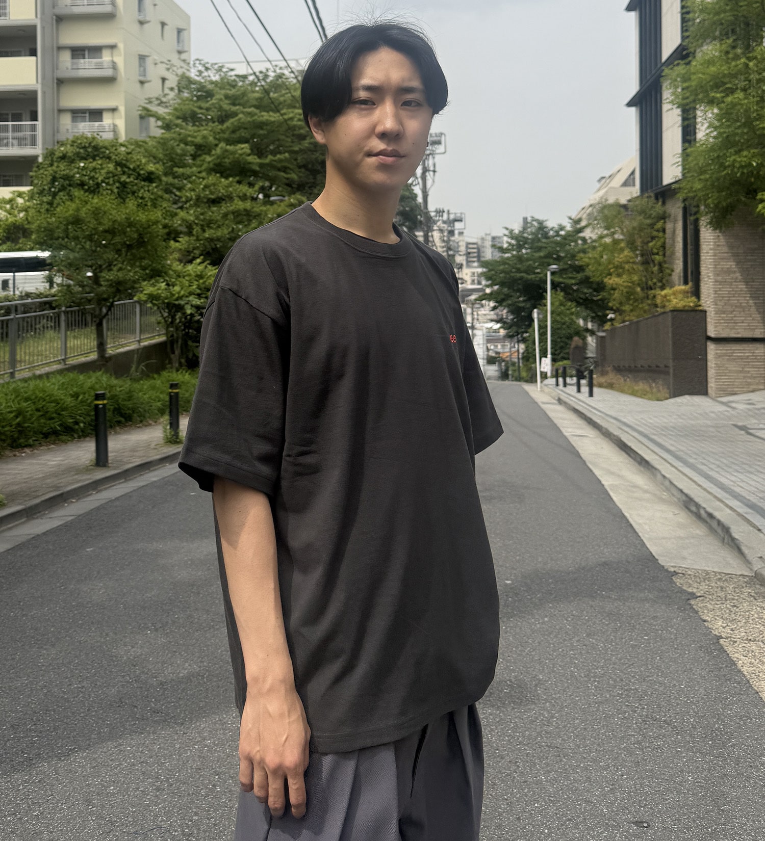 Lee(リー)の【おまとめ割対象】【SALE】バックプリントTシャツ|トップス/Tシャツ/カットソー/メンズ|チャコール