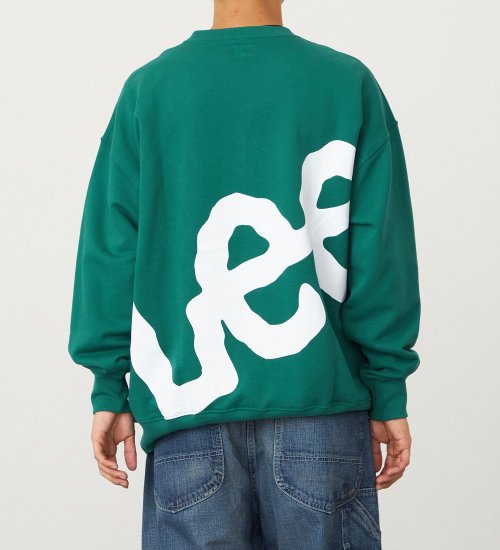 Lee(リー)のバックビッグロゴスウェット【アウトレット店舗・WEB限定】|トップス/スウェット/メンズ|グリーン