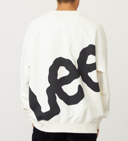 Lee(リー)のバックビッグロゴスウェット【アウトレット店舗・WEB限定】|トップス/スウェット/メンズ|アイボリー
