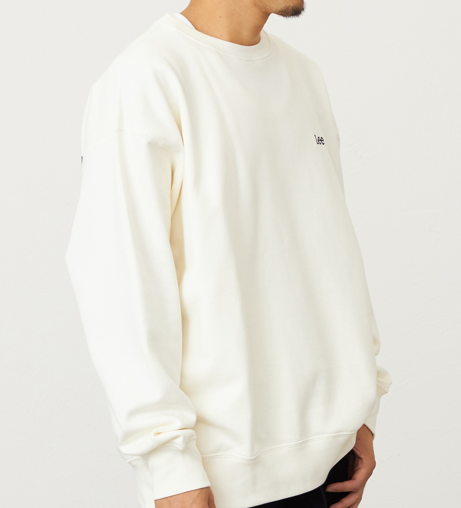 Lee(リー)のバックビッグロゴスウェット【アウトレット店舗・WEB限定】|トップス/スウェット/メンズ|アイボリー