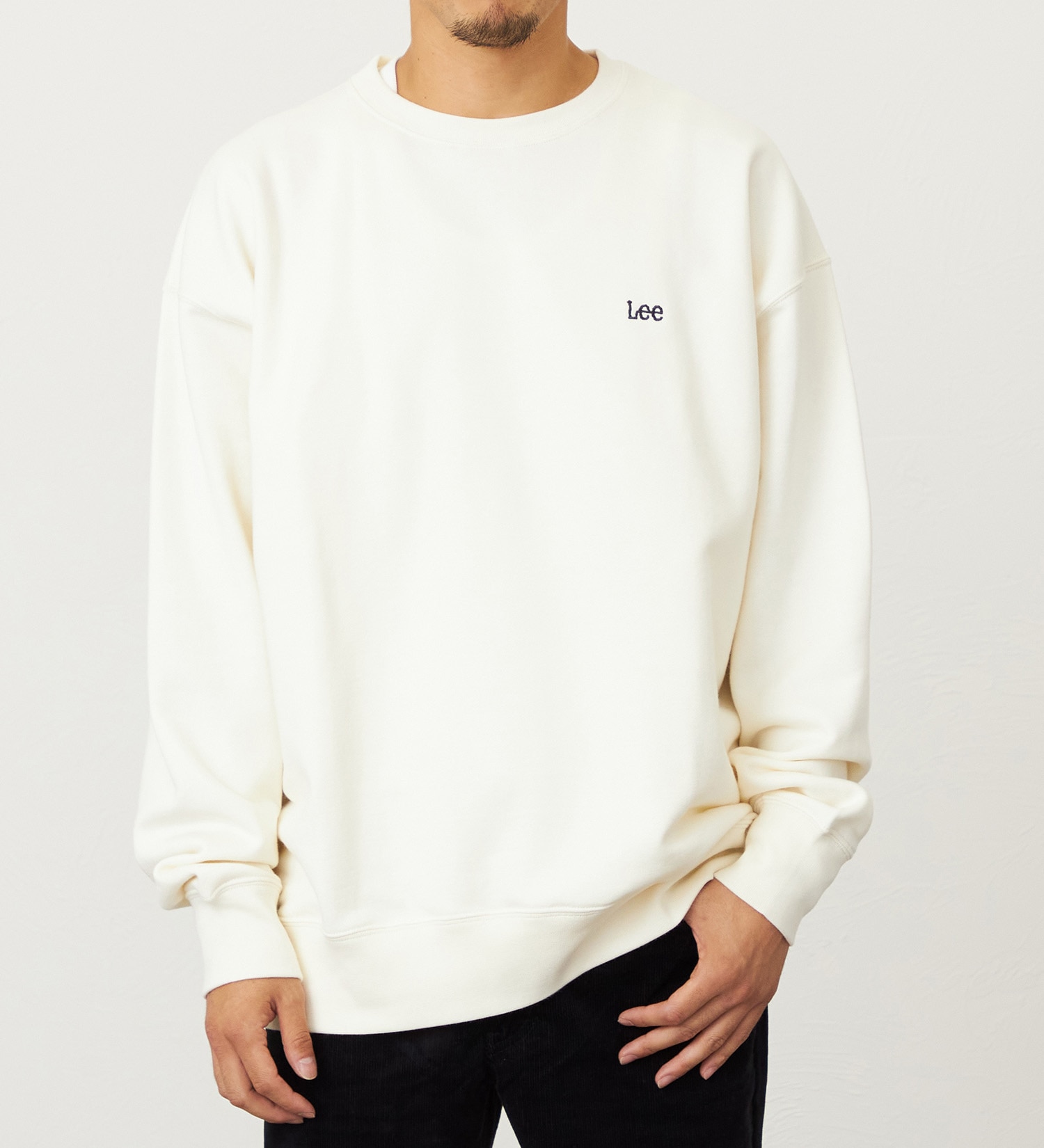 Lee(リー)のバックビッグロゴスウェット【アウトレット店舗・WEB限定】|トップス/スウェット/メンズ|アイボリー