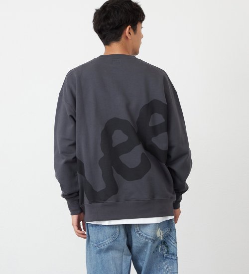 Lee(リー)のバックビッグロゴスウェット【アウトレット店舗・WEB限定】|トップス/スウェット/メンズ|チャコール