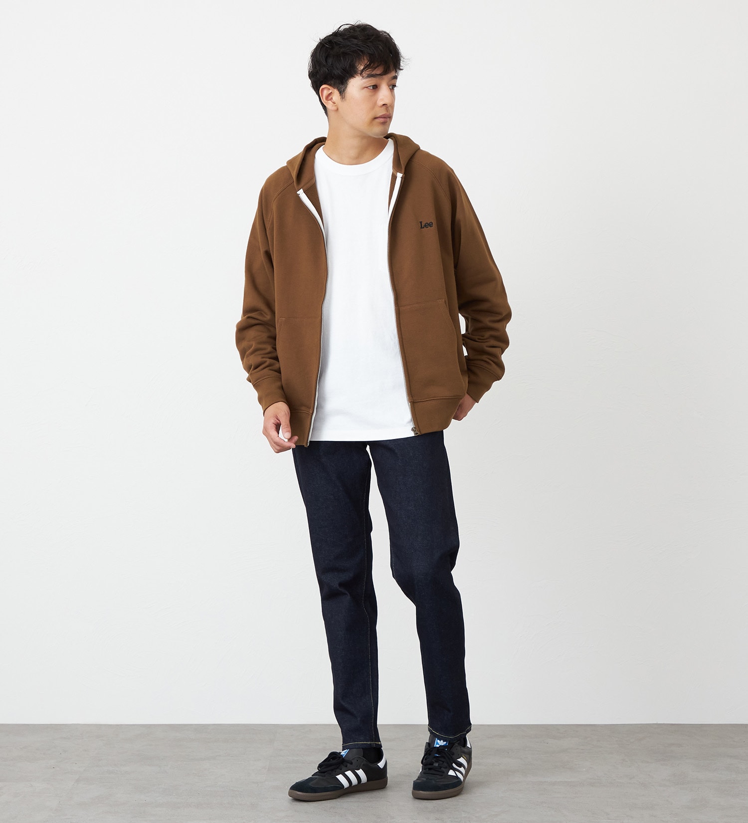 Lee(リー)のジップアップスウェットパーカー【アウトレット店舗・WEB限定】|トップス/パーカー/メンズ|モカ