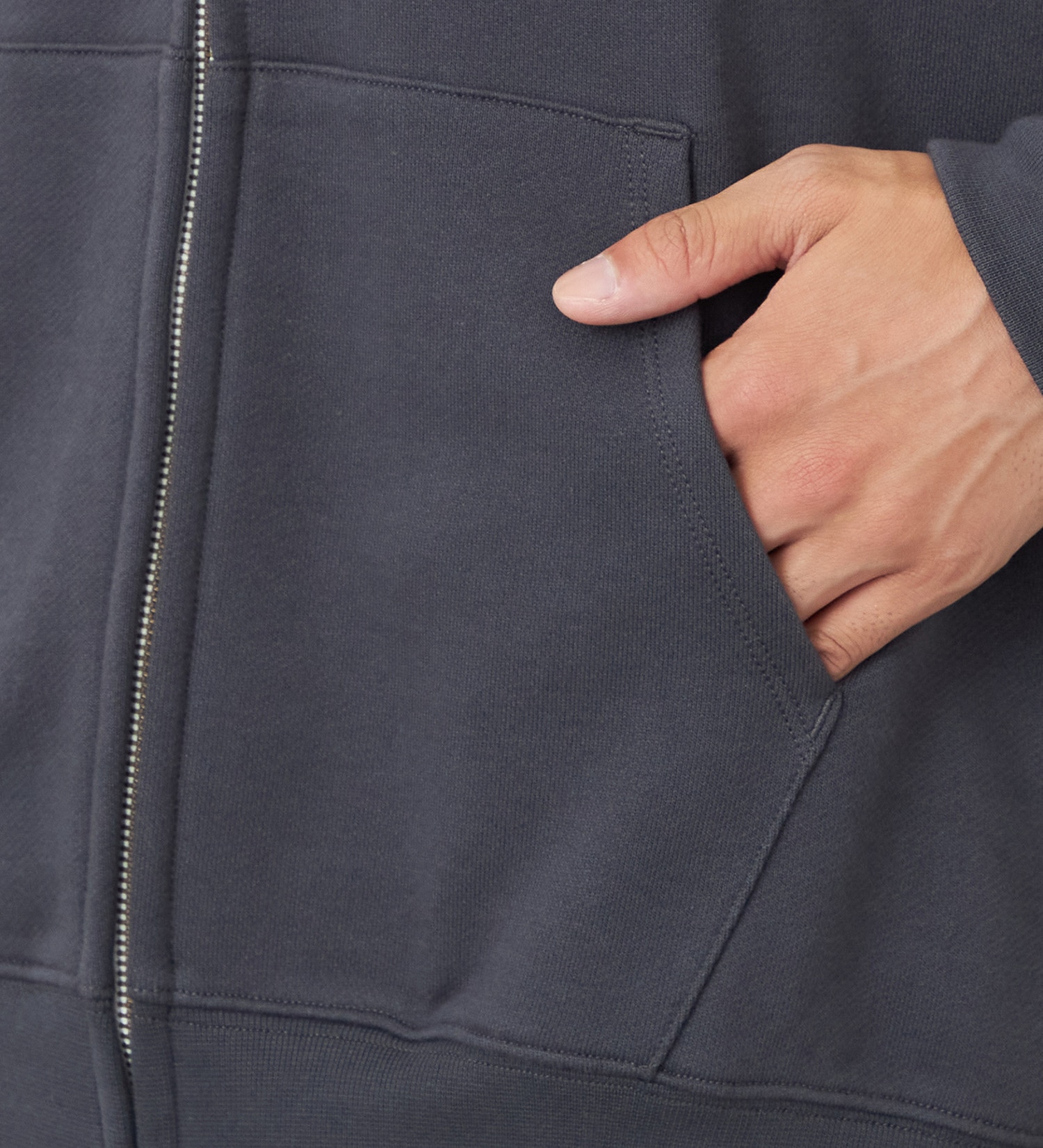 Lee(リー)のジップアップスウェットパーカー【アウトレット店舗・WEB限定】|トップス/パーカー/メンズ|チャコールグレー