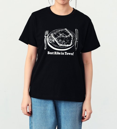 Lee(リー)のプリントTシャツ【アウトレット店舗・WEB限定】|トップス/Tシャツ/カットソー/レディース|ブラック