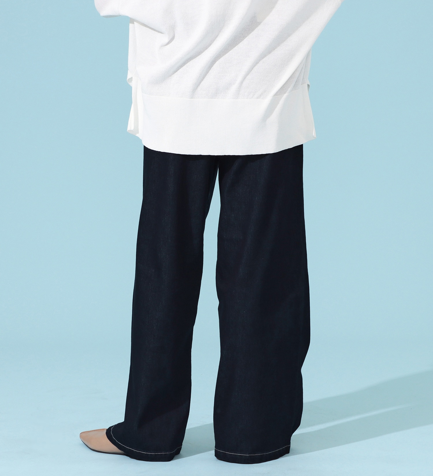 EDWIN(エドウイン)のCOOLサマーワイドデニムパンツ【涼】【アウトレット店舗・WEB限定商品】|パンツ/デニム / ジーンズパンツ/レディース|インディゴブルー