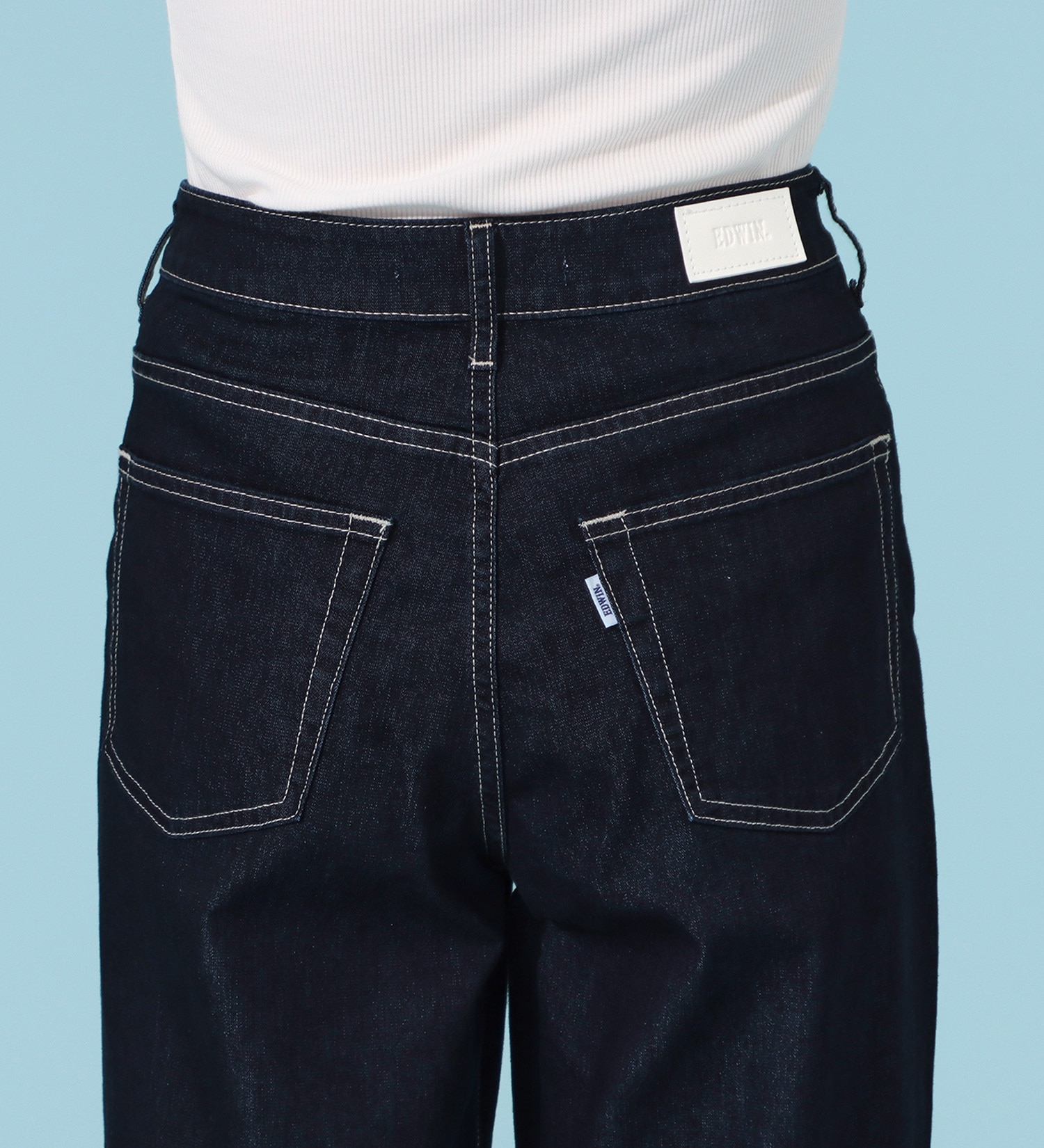 EDWIN(エドウイン)のCOOLサマーワイドデニムパンツ【涼】【アウトレット店舗・WEB限定商品】|パンツ/デニム / ジーンズパンツ/レディース|インディゴブルー