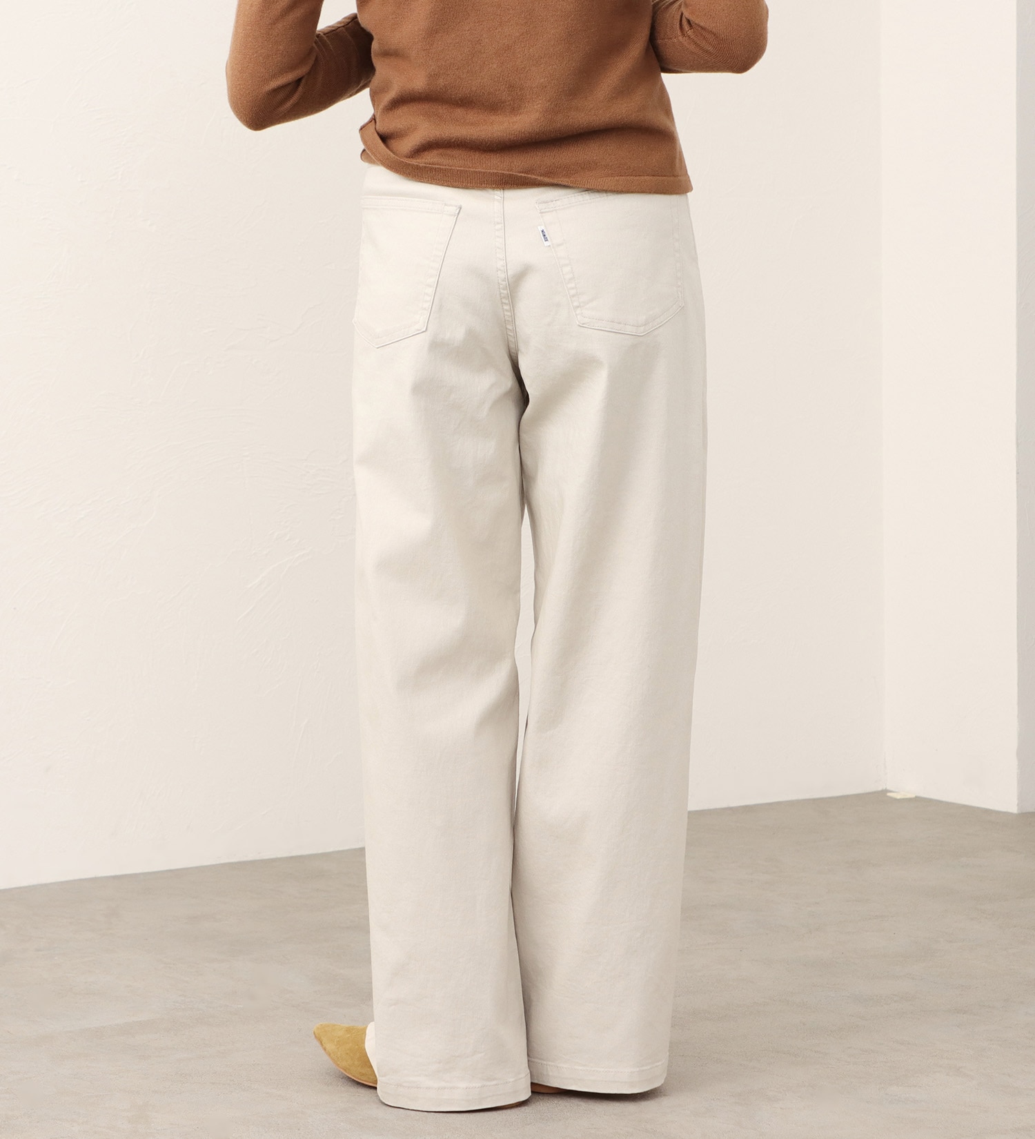 EDWIN(エドウイン)のCOOLサマーワイドデニムパンツ【涼】【アウトレット店舗・WEB限定商品】|パンツ/パンツ/レディース|アイボリー