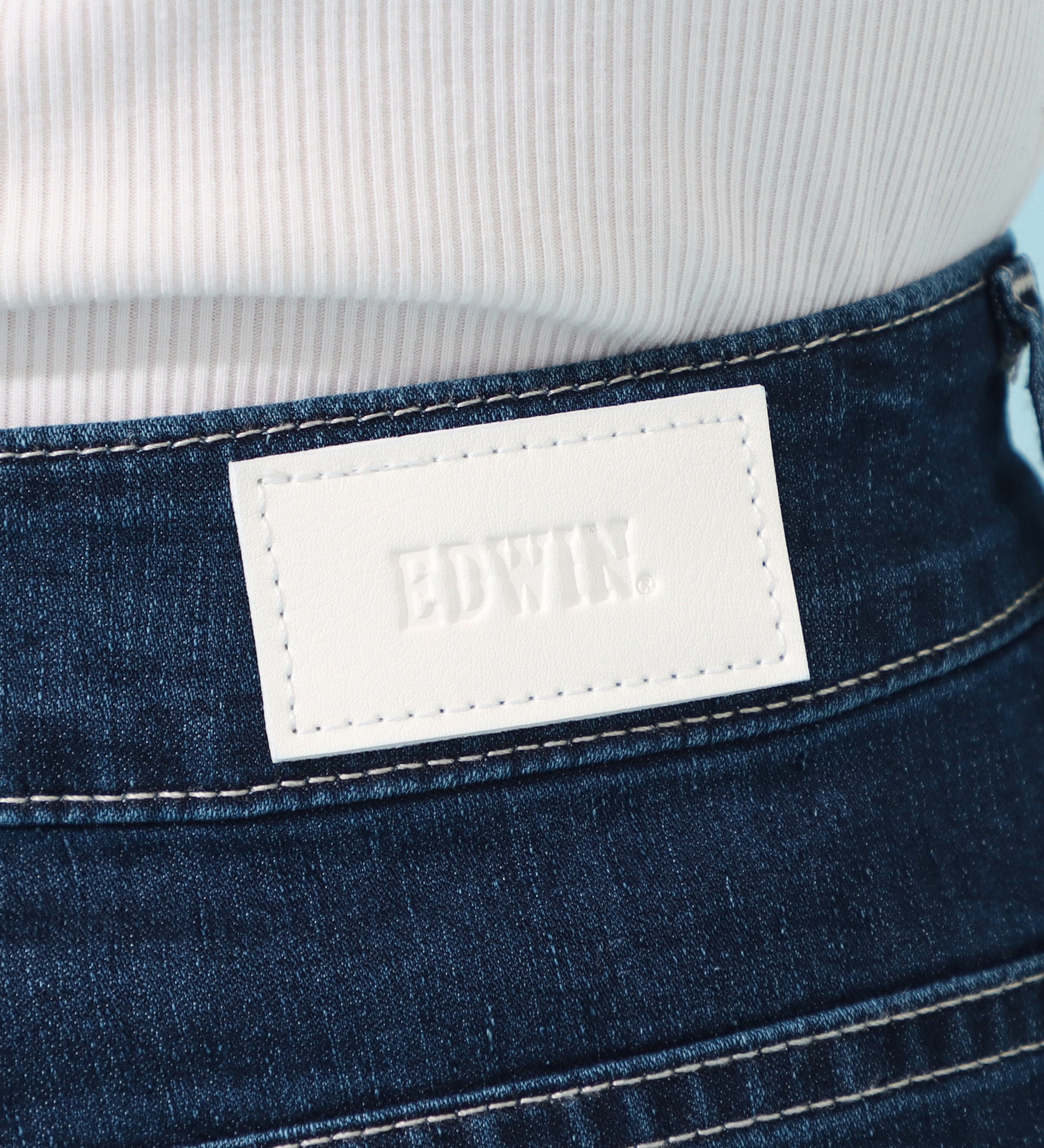 EDWIN(エドウイン)のCOOLサマーワイドデニムパンツ【涼】【アウトレット店舗・WEB限定商品】|パンツ/デニム / ジーンズパンツ/レディース|中色ブルー