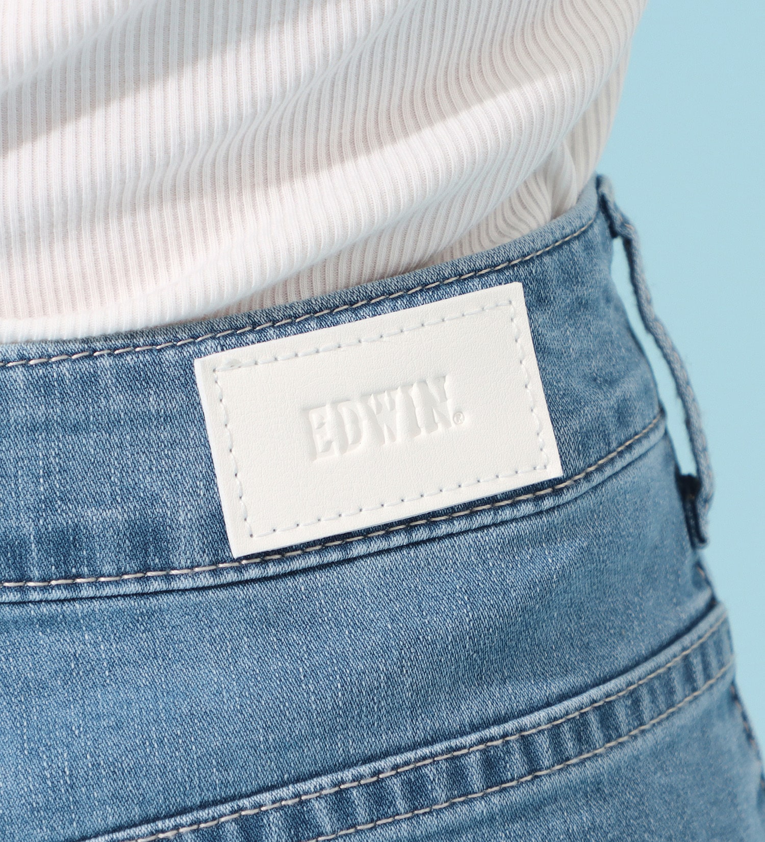EDWIN(エドウイン)のCOOLサマーワイドデニムパンツ【涼】【アウトレット店舗・WEB限定商品】|パンツ/デニム / ジーンズパンツ/レディース|淡色ブルー