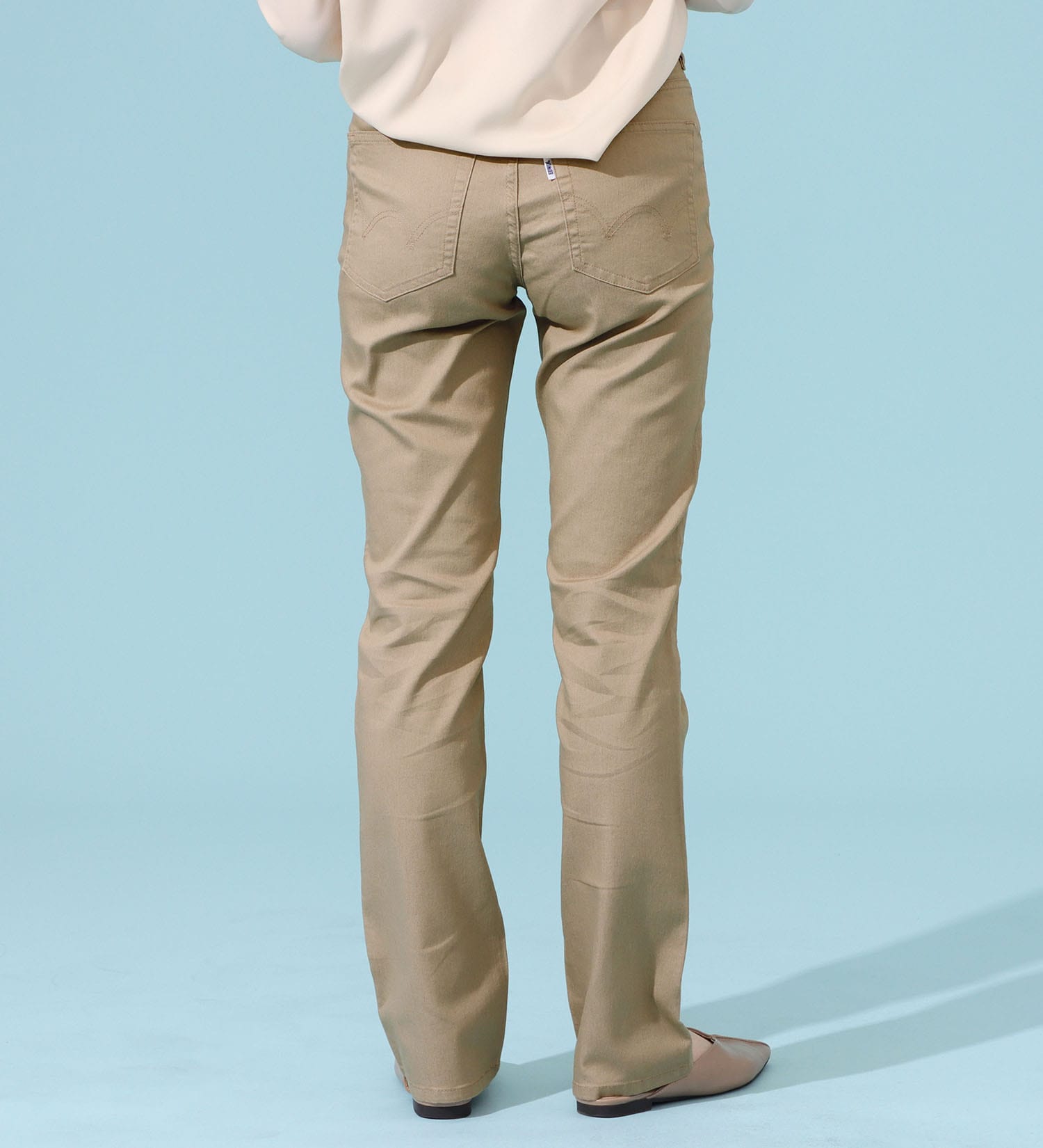 EDWIN(エドウイン)のCOOLサマーストレートデニムパンツ【涼】【アウトレット店舗・WEB限定商品】|パンツ/パンツ/レディース|ベージュ