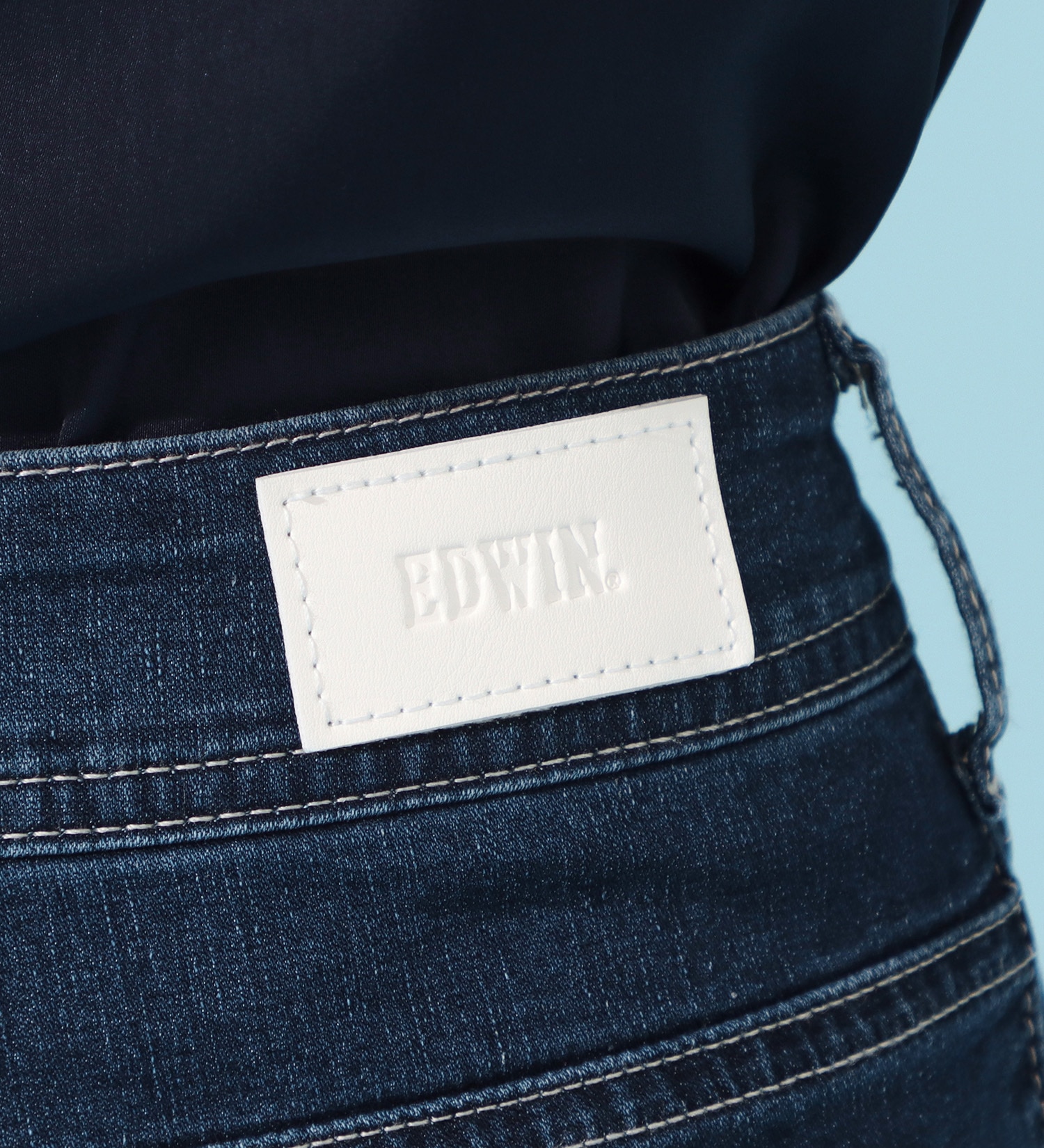 EDWIN(エドウイン)のCOOLサマーストレートデニムパンツ【涼】【アウトレット店舗・WEB限定商品】|パンツ/デニム / ジーンズパンツ/レディース|濃色ブルー