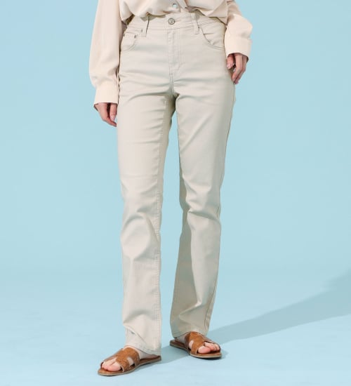 EDWIN(エドウイン)のCOOLサマーストレートデニムパンツ【涼】【アウトレット店舗・WEB限定商品】|パンツ/パンツ/レディース|アイボリー