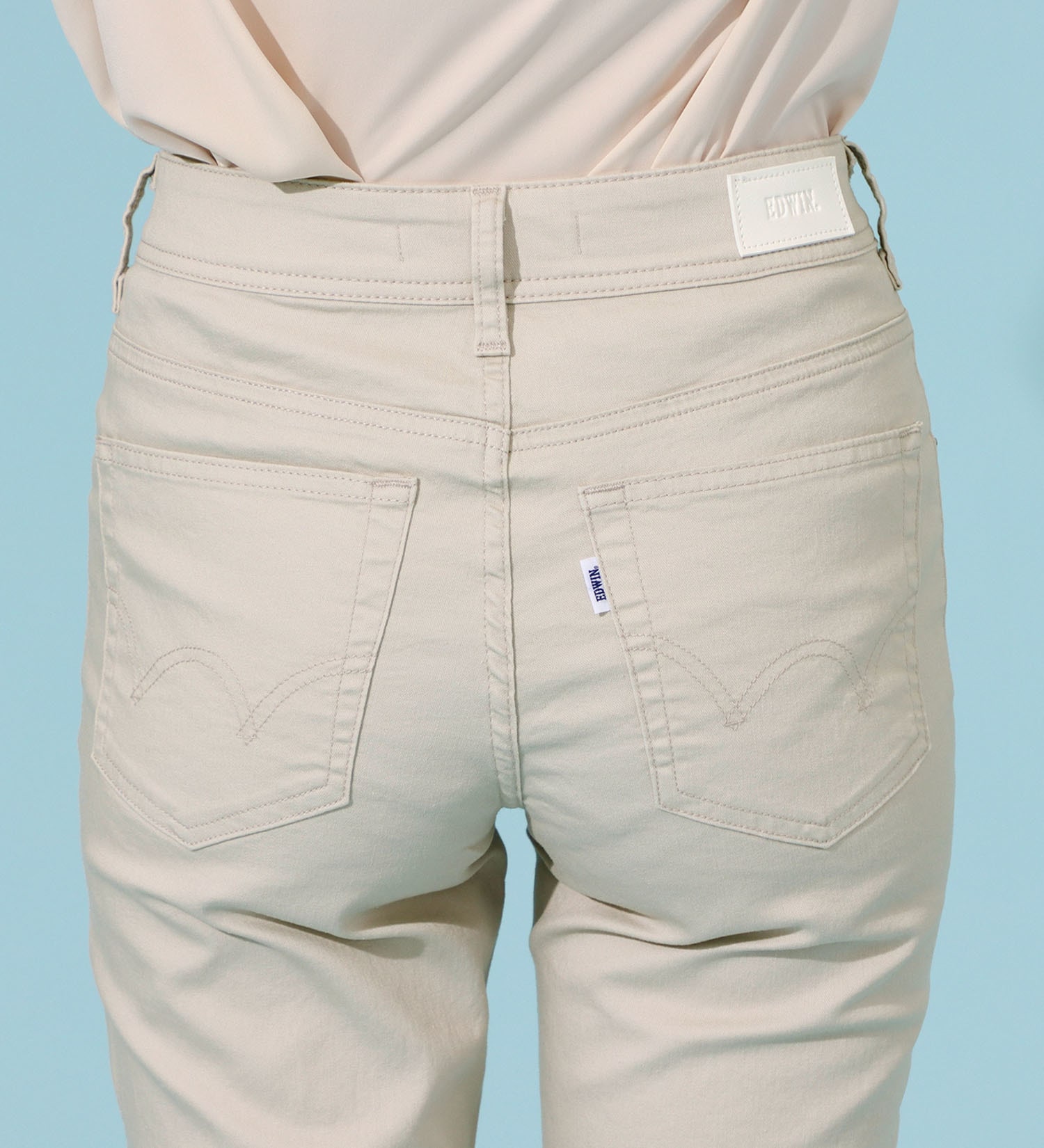 EDWIN(エドウイン)のCOOLサマーストレートデニムパンツ【涼】【アウトレット店舗・WEB限定商品】|パンツ/パンツ/レディース|アイボリー