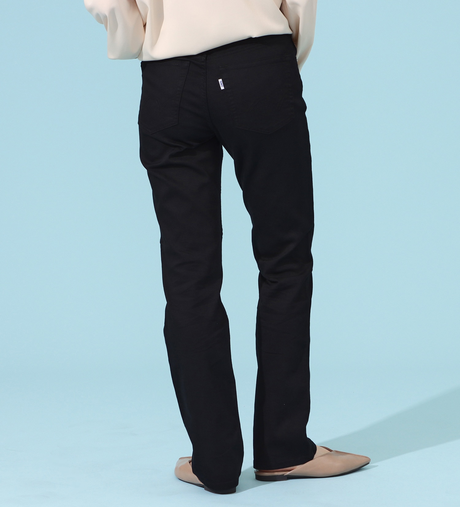 EDWIN(エドウイン)のCOOLサマーストレートデニムパンツ【涼】【アウトレット店舗・WEB限定商品】|パンツ/パンツ/レディース|ブラック